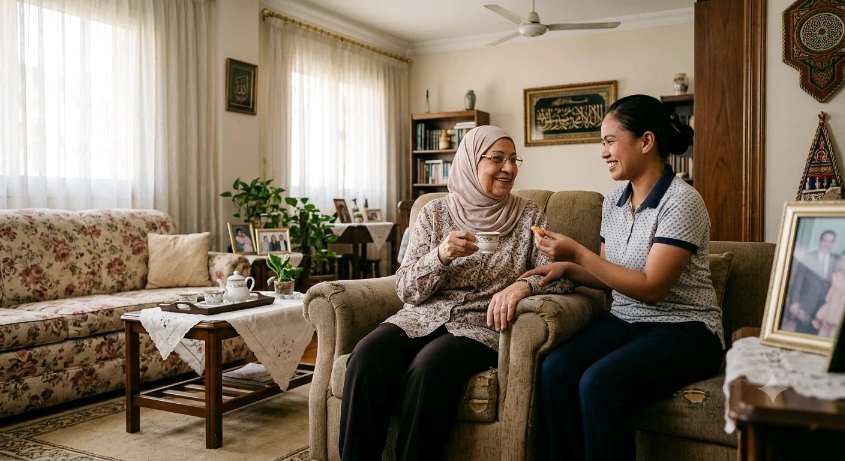 رعاية كبار السن بالمنزل في القاهرة والجيزة | جليسة ومرافق للمسنين